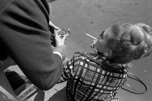 The MF Gallery A Smoke, Greek Parade, New York, NY, 1975 Photograph