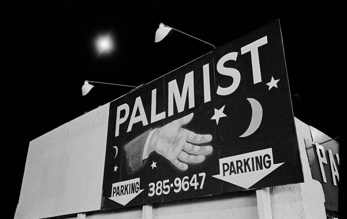 Crane Kalman Brighton Billboard with Palmist's Hand Photograph