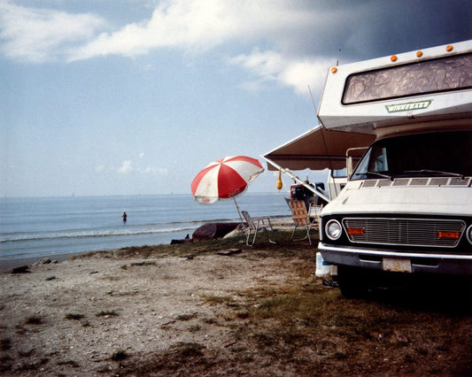 Crane Kalman Brighton Camper Van + Umbrella Photograph