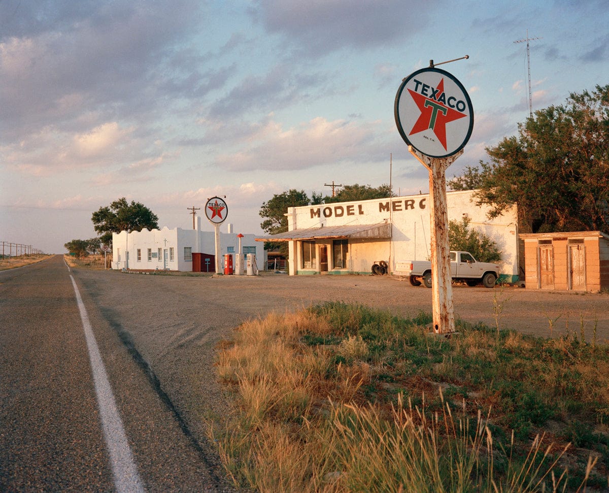 Crane Kalman Brighton Gas Station with Road Photograph