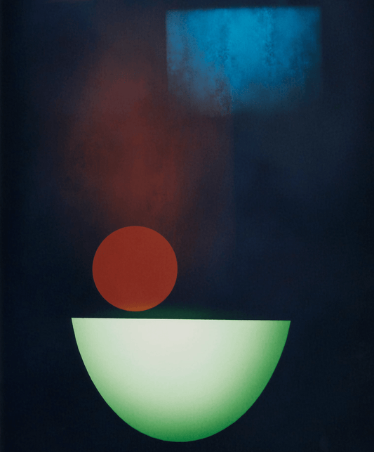 MMX Gallery Composition of Shapes + Colours Photograph, Mixed process of camera-less photography; Luminogram and Photogram