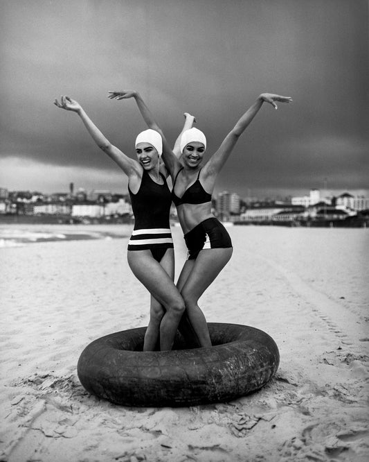 Lightworks Two Girls + a Tyre Photograph