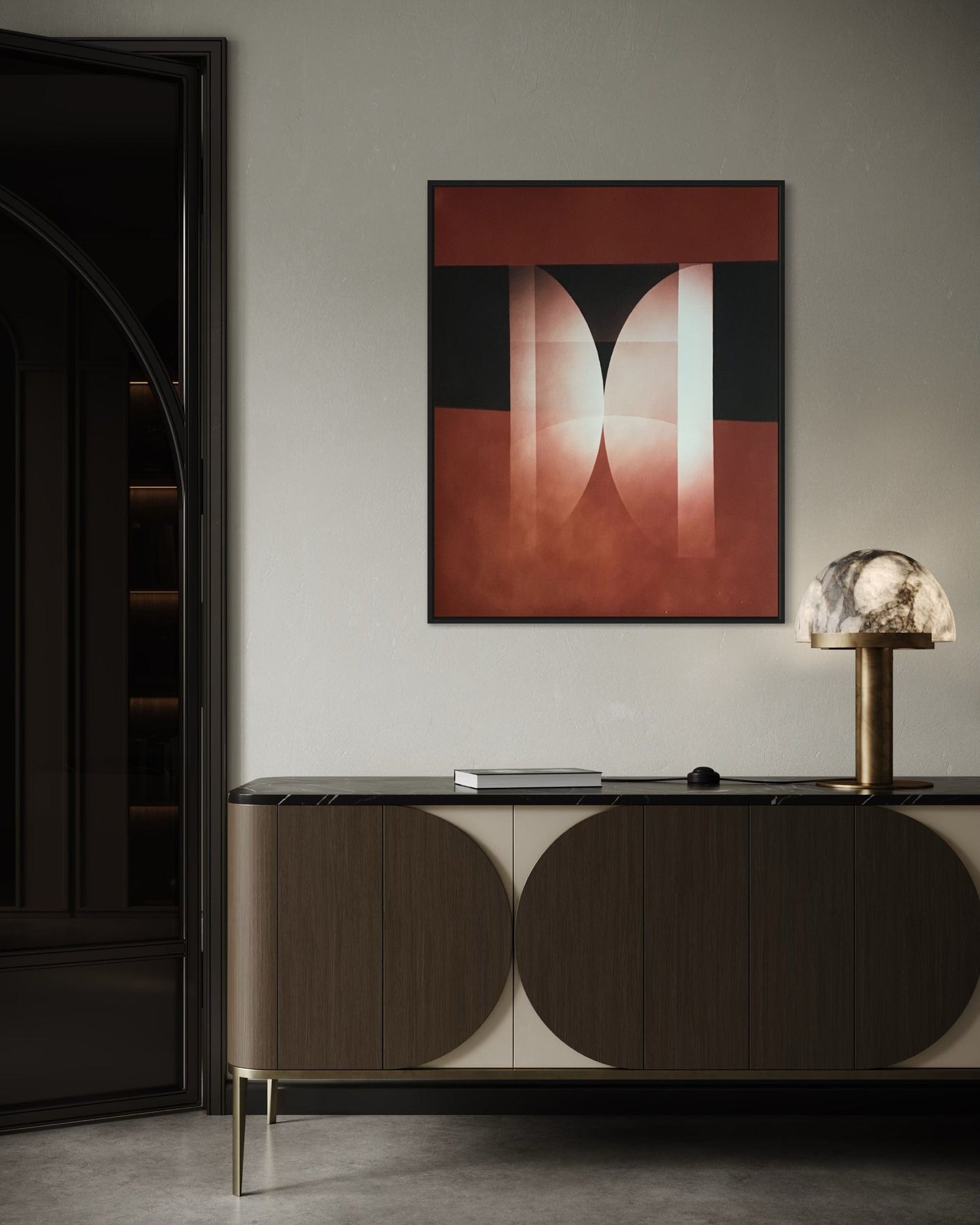 MMX Gallery Untitled #5 Photograph, Mixed process of camera-less photography; Luminogram and Photogram