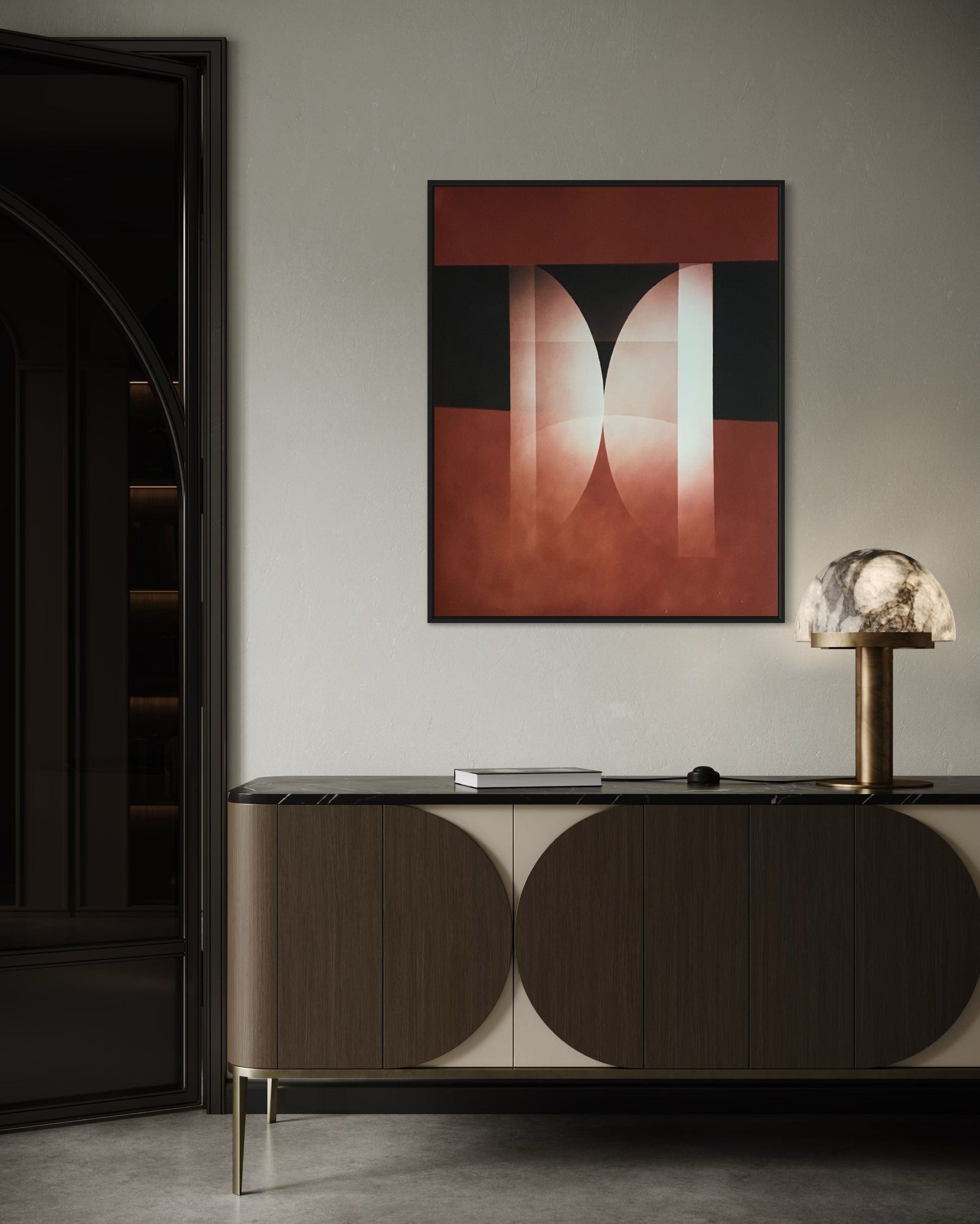MMX Gallery Untitled #5 Photograph, Mixed process of camera-less photography; Luminogram and Photogram