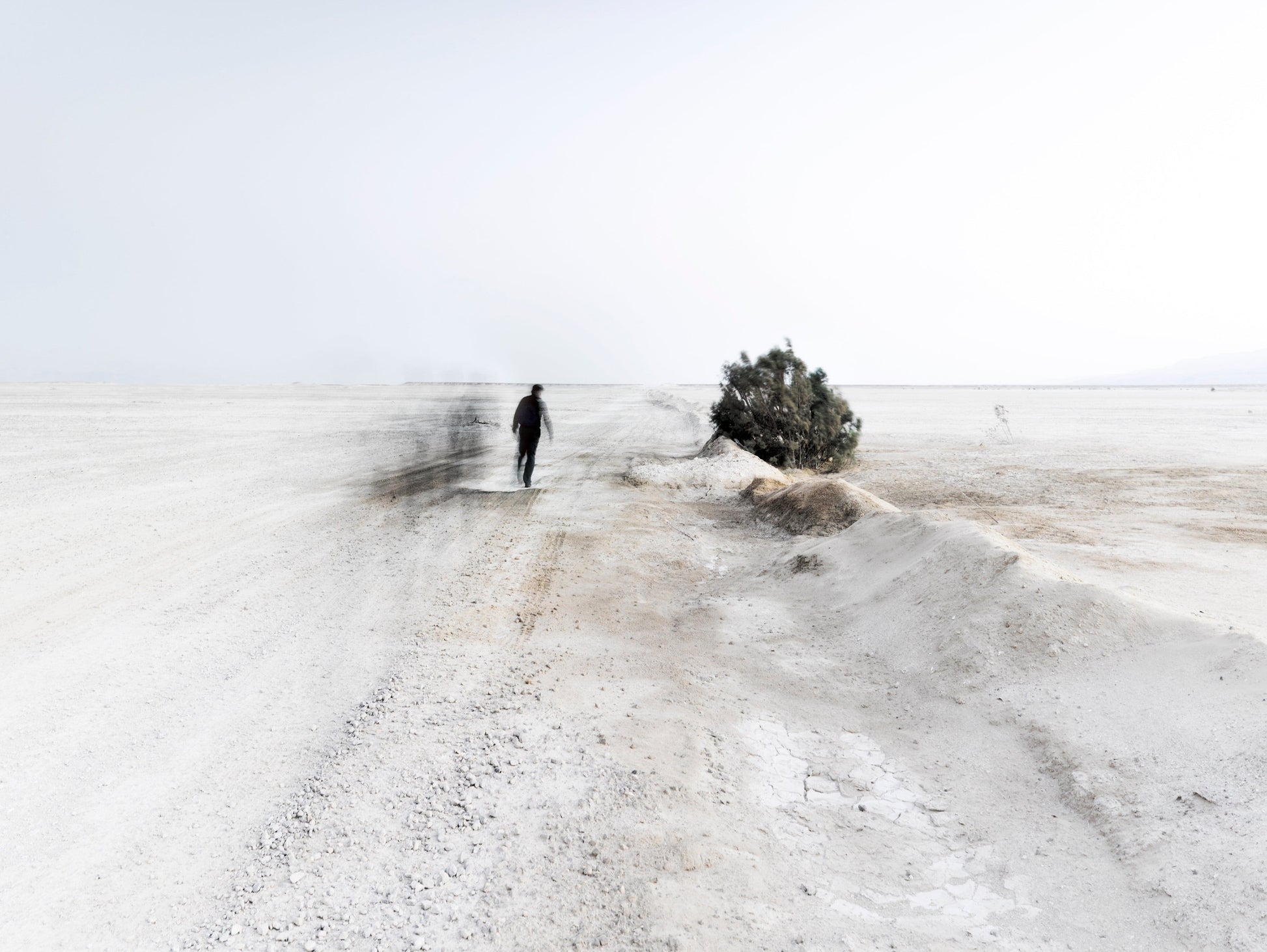 Vision Neil Folberg Gallery White Winds #1 - Infinite Road (Judean Desert, Israel) Photograph