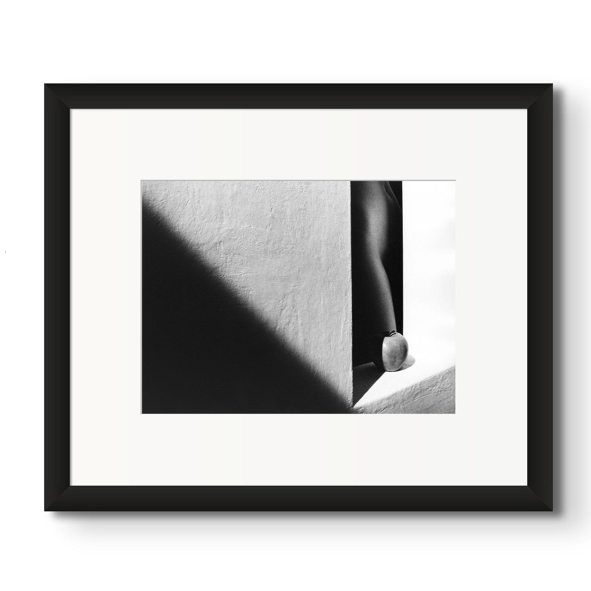 Lightworks Apple on Sill with Diagonal Shadow Photograph