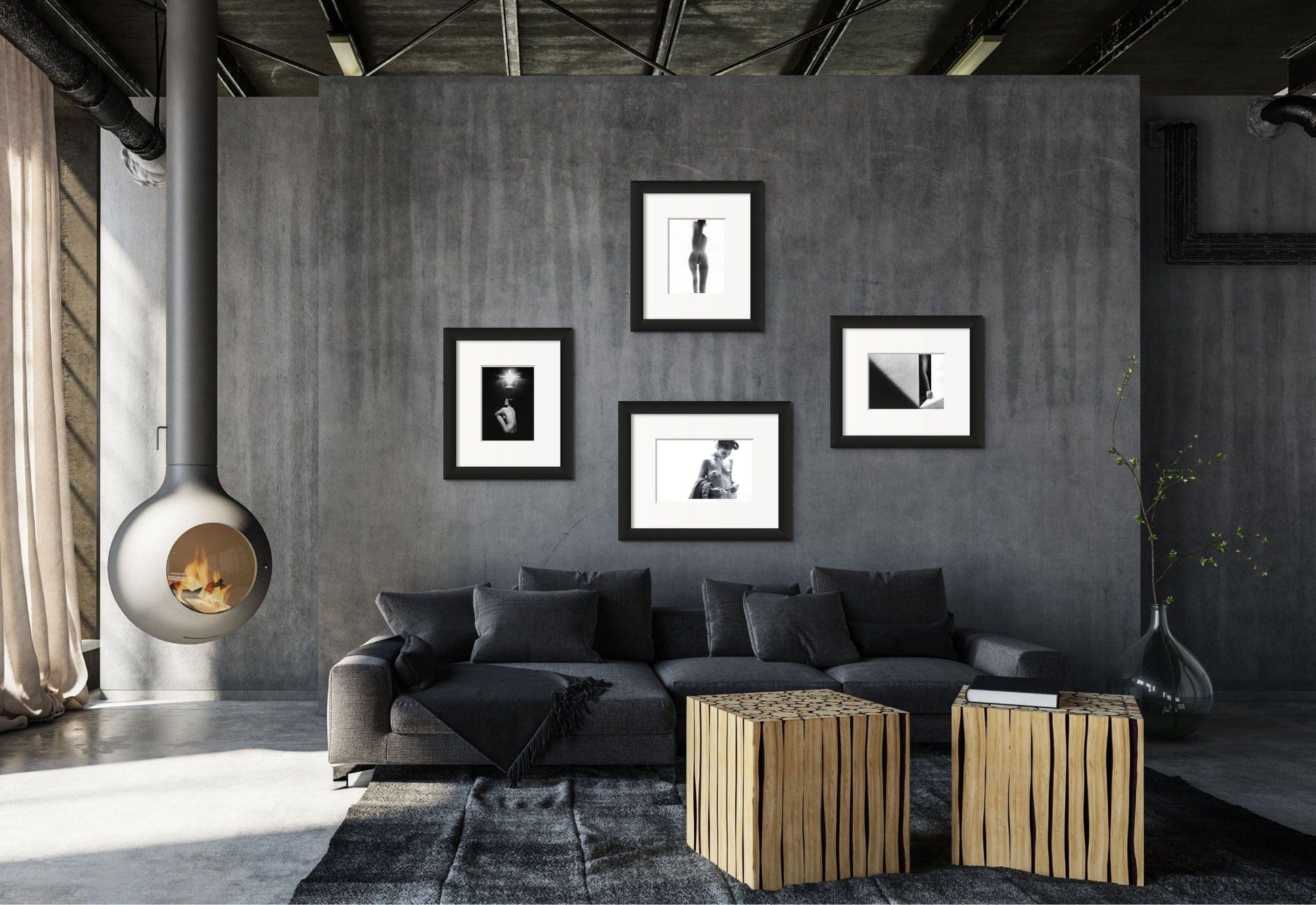 Lightworks Apple on Sill with Diagonal Shadow Photograph