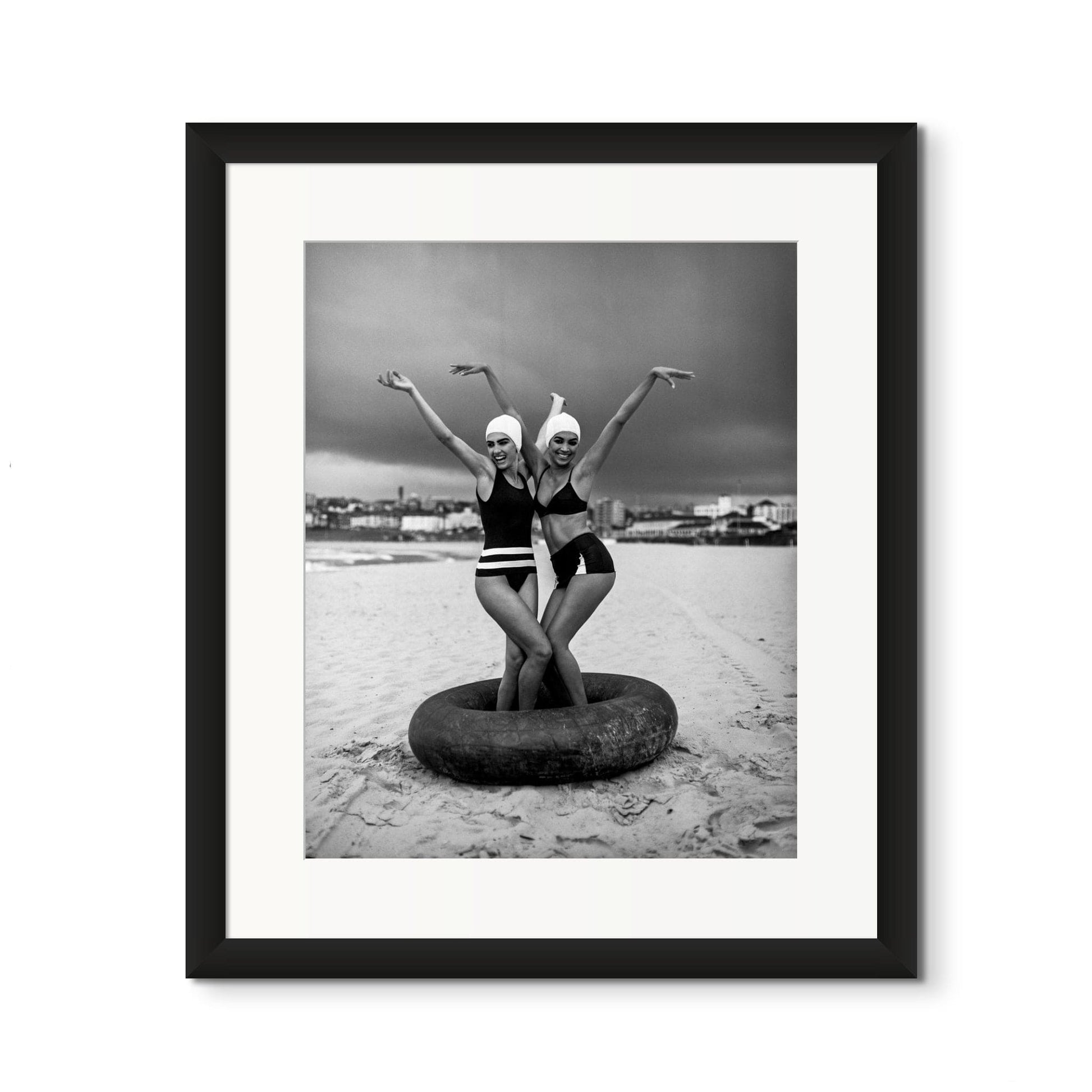 Lightworks Two Girls + a Tyre Photograph