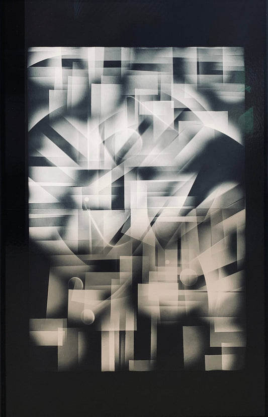 MMX Gallery Under and Above, New York City Photograph, Mixed process of camera-less photography; Luminogram and Photogram