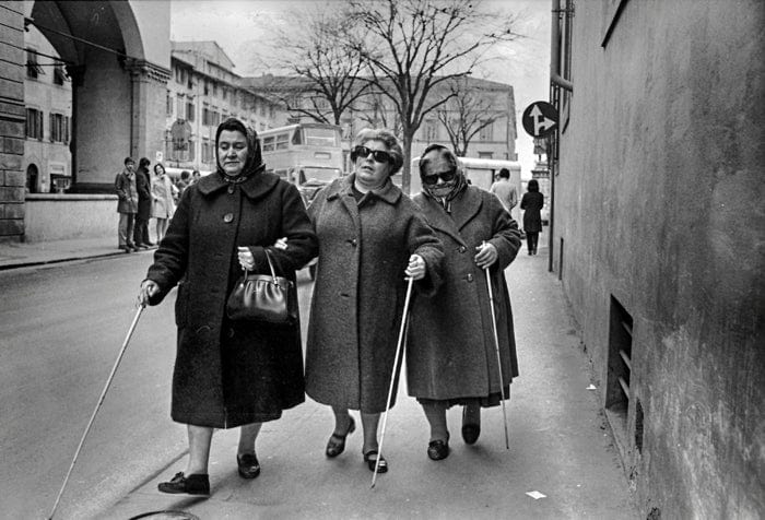 The MF Gallery 3 Blind Women, Rome, 1966 Photograph