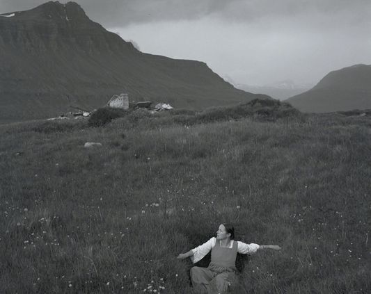 Vision Neil Folberg Gallery Self-portrait in grass, Iceland Photograph