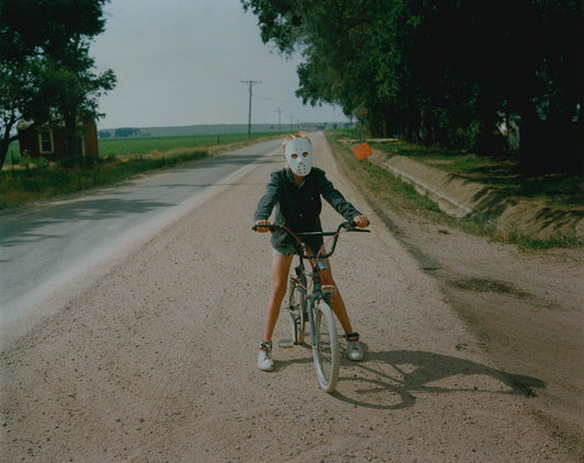 Crane Kalman Brighton Child with Mask, Hillrose, Colorado, 1989 Photograph