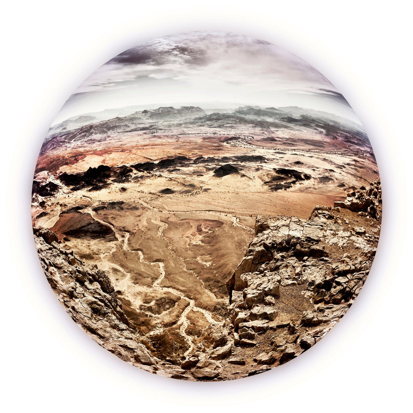 Vision Neil Folberg Gallery Desert Planet #8 (Ardon summit, Negev, Israel) Photograph