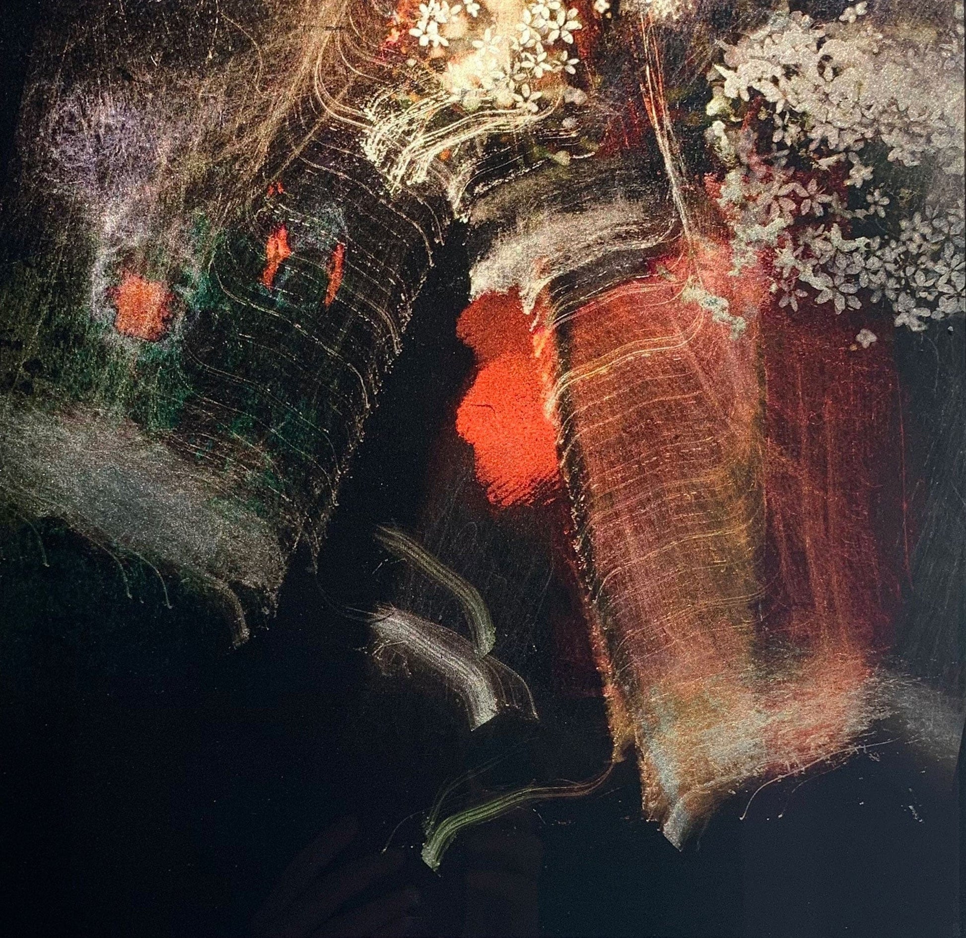 MMX Gallery Eternal Flame (Koi Carp + Blossom) Photograph; Photographic Print on Museum Glass