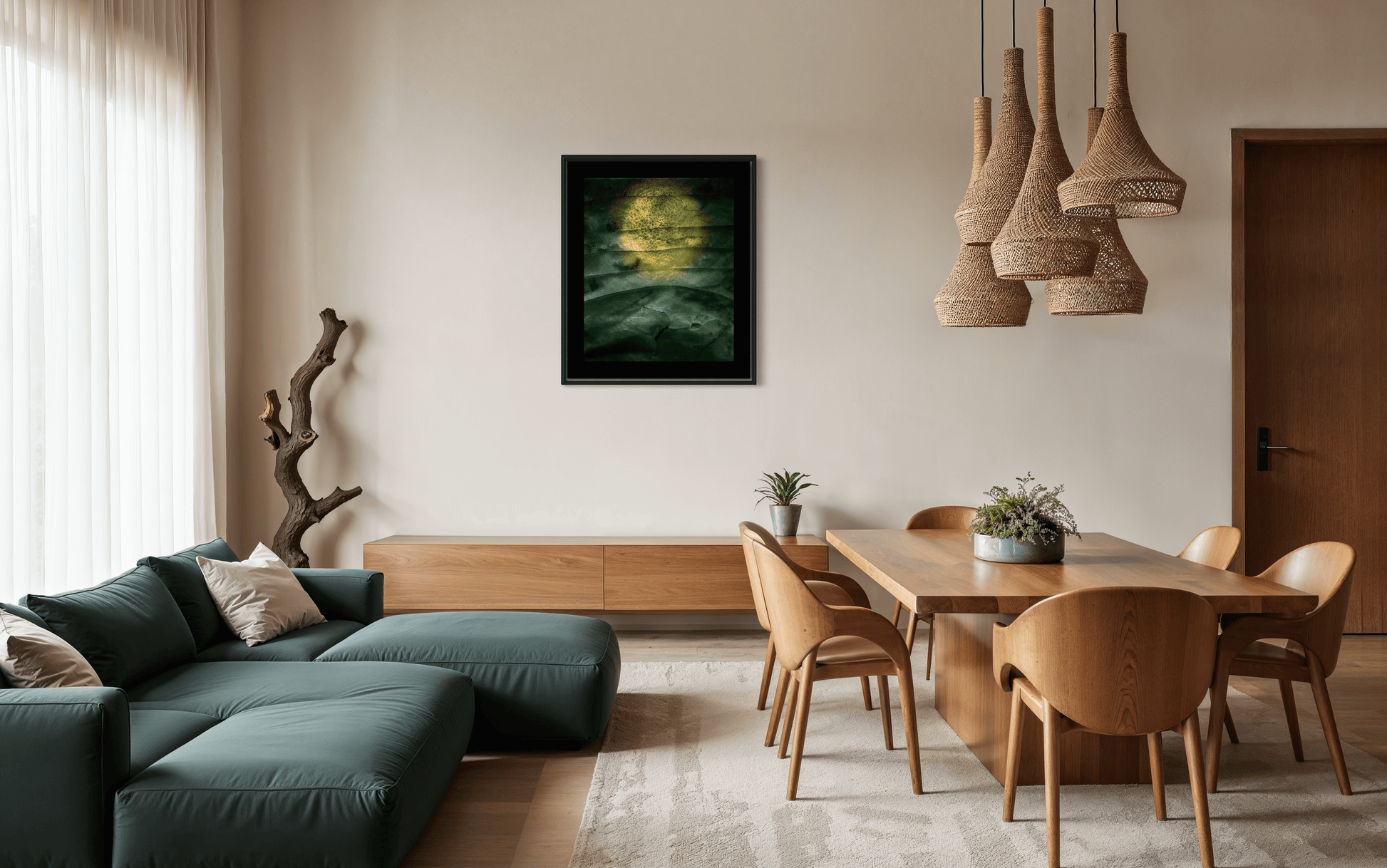 MMX Gallery Moon over a Mayo Landscape, Seaworks Photograph