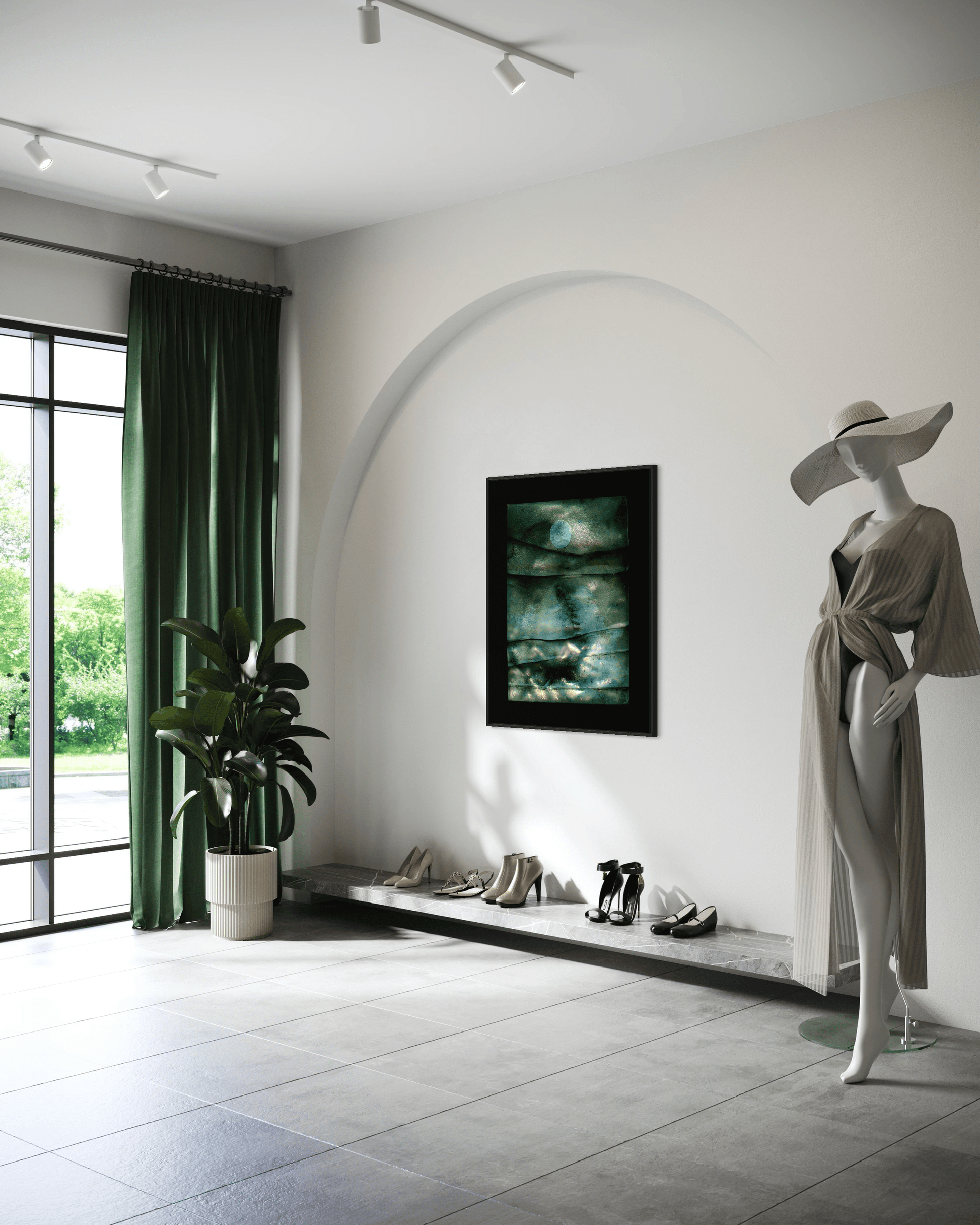 MMX Gallery Moon over a Mayo Landscape, Seaworks Photograph