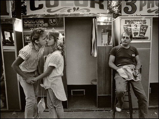 The MF Gallery Teenage Couple at the Photo Booths, 1986 Photograph