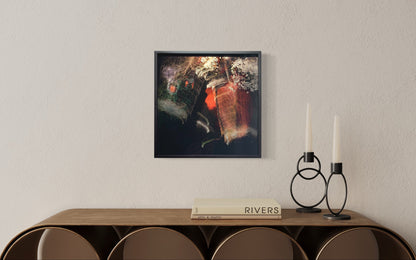 MMX Gallery Eternal Flame (Koi Carp + Blossom) Photograph; Photographic Print on Museum Glass