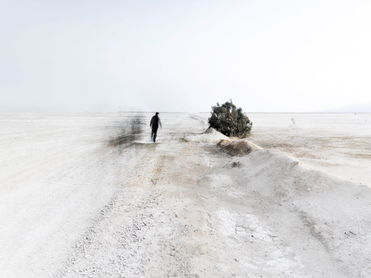 Vision Neil Folberg Gallery White Winds #1 - Infinite Road (Judean Desert, Israel) Photograph