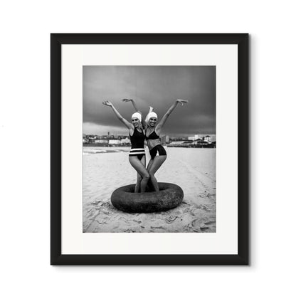 Lightworks Two Girls + a Tyre Photograph